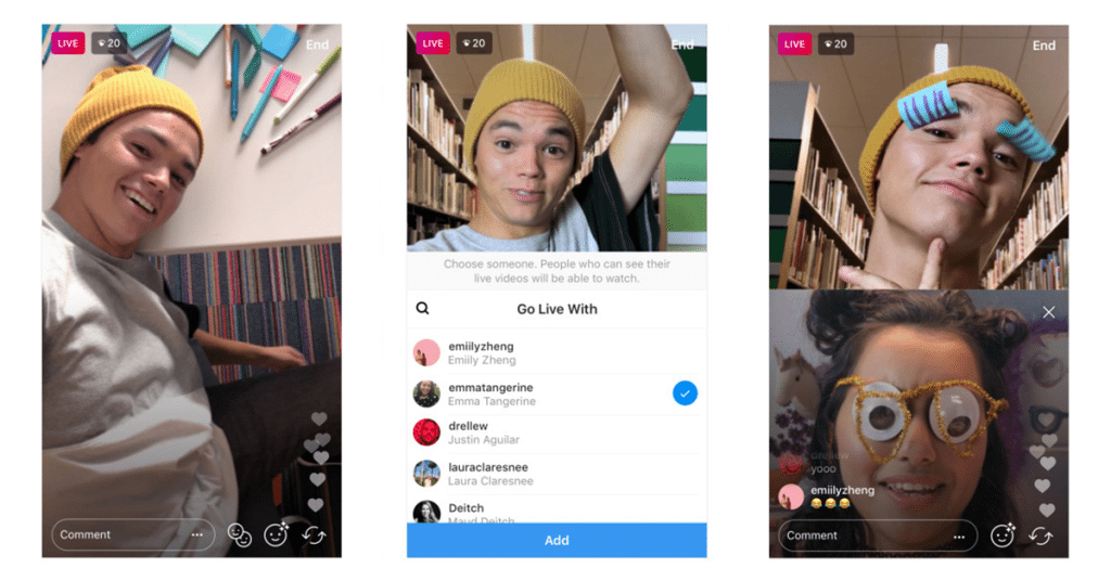 Instagram Shared Live Stories